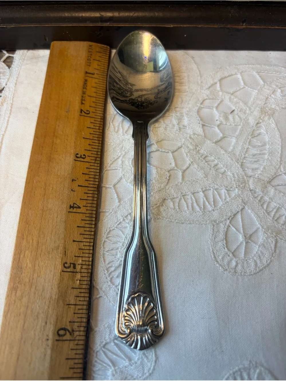 International colonial Shell stainless spoon flatware replacement